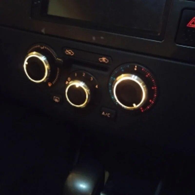 My Cood Car Car Styling 3pcs Air Conditioning Heat Control Switch Knob AC Knob for Nissan Tiida NV200 Livina Geniss Accessories
