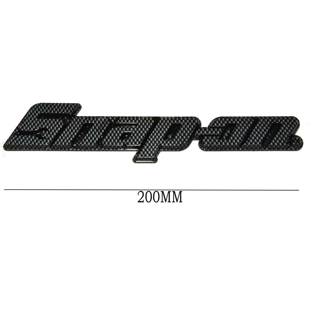 3D OEM Snap On Chrome Plastic Metal Emblem Badge Logo for BMW Car Accessories Carbon Gloss Look 200mm