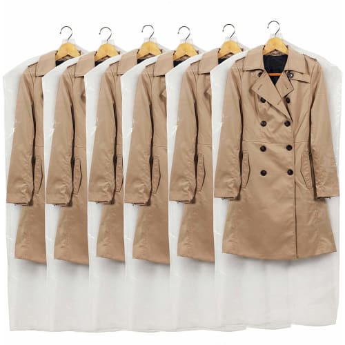 Towa Sangyo Clothing Cover, 1-Year Insect Repellent, Long, Transparent Film on the Front, Non-Woven Fabric on the Back, 88001, Pack of 6