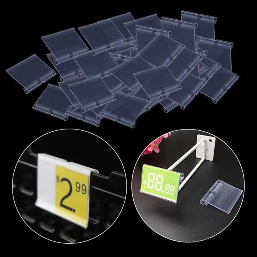 Price Tag Price Label Holders PVC Plastic Retail Shelf Card Slot  Mall Shop
