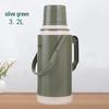 Large Leather-Covered Thermos Flask for Home or Dorm Use - Keeps Tea Warm, Plastic Exterior, Ideal for Students