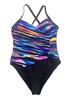 Plus Size Slimming One-Piece Swimsuit – Fashionable Print