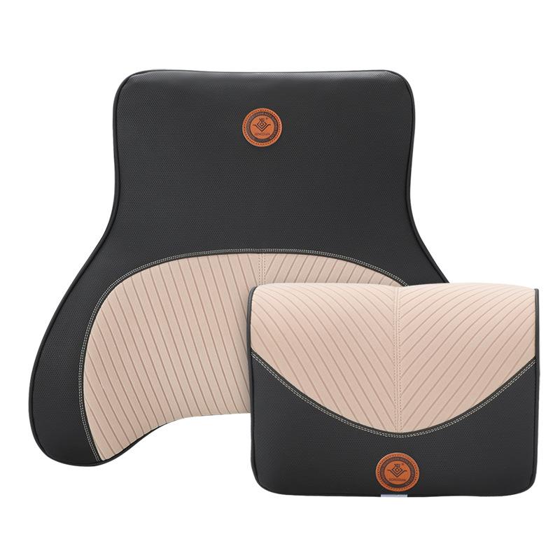 Memory Foam Car Headrest & Lumbar Support Pillow
