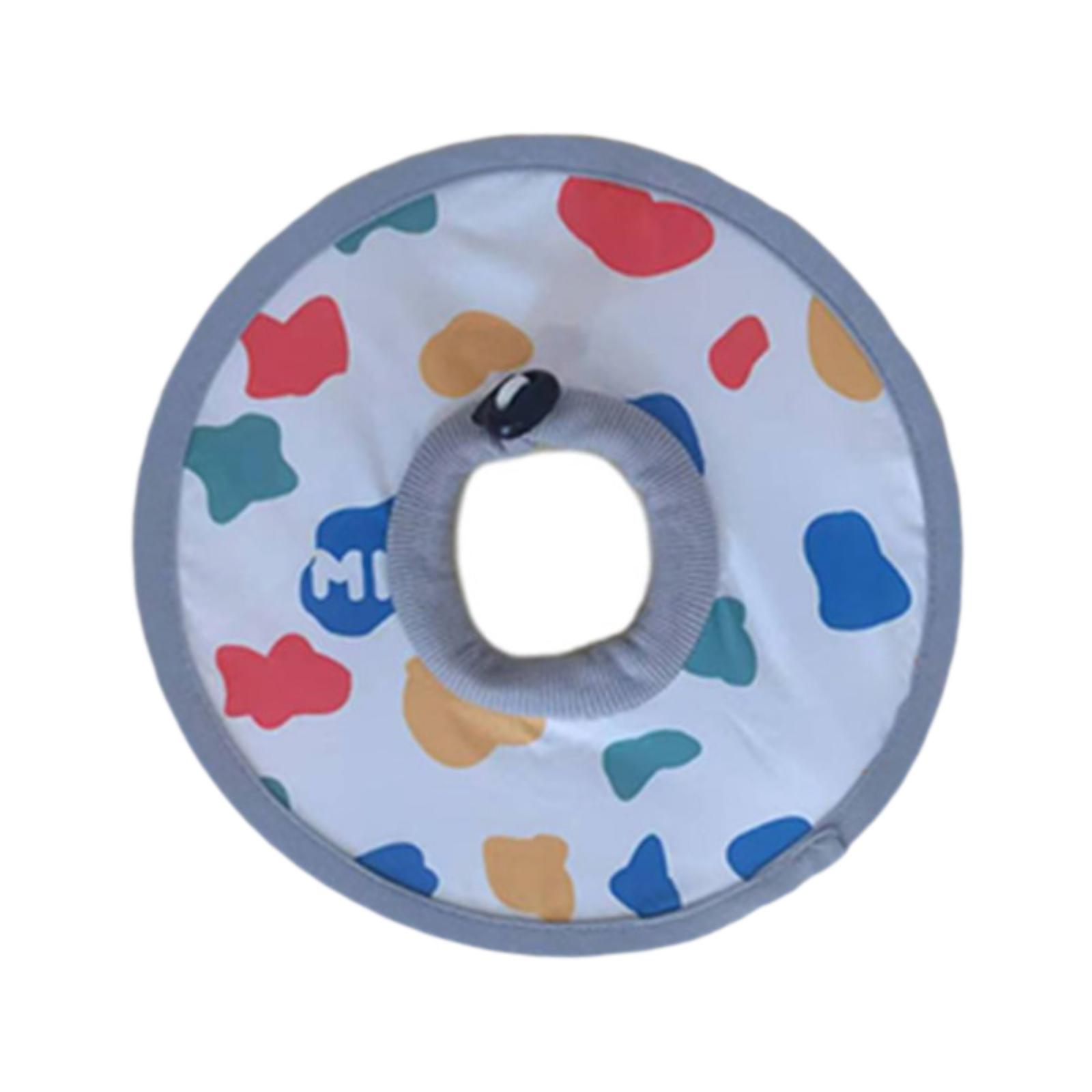 

1 шт. Мягкий восстановительный воротник для кошек, защитный от вылизывания, регулируемый конус для питомца для кошки, котенка после операции, груминга S белый