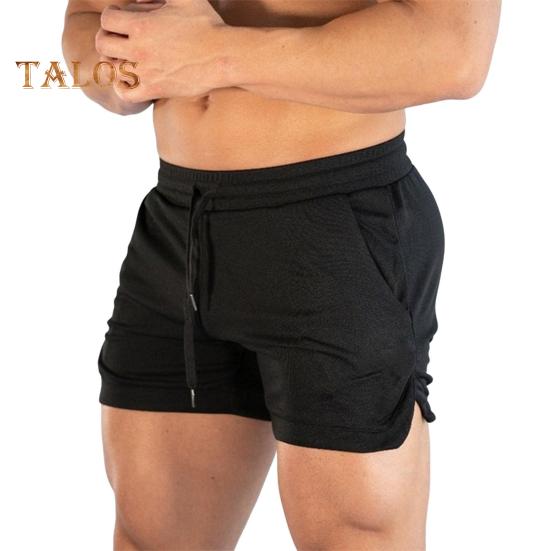 Herren Sportshorts Einfarbiges Design Normale Passform Freizeitshorts mit Kordelzug Schnelltrocknende Fitnessshorts