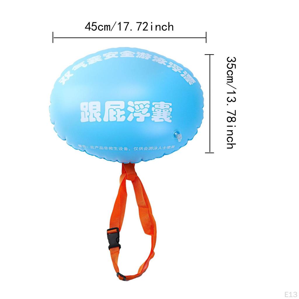 Swim Buoy for Open Water Swimming Belt Bubble Float with Adjustable Waist