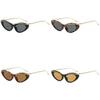 Modern Cat Eye Sunglasses Women Fashion Uv400 Gray Lens Gold Frame For Travel And Parties