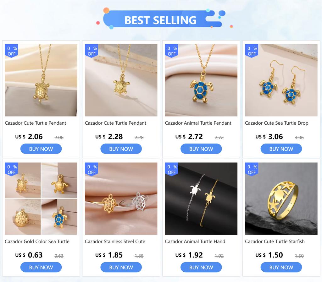 Cazador Animal Turtle Pendant Necklaces for Women Stainless Steel Jewelry Necklace 2026 Trend Birthday Gift Wholesale New