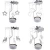 Metal Rotary Candle Holder Light Carousel Stand Tea rollingHome Christmas