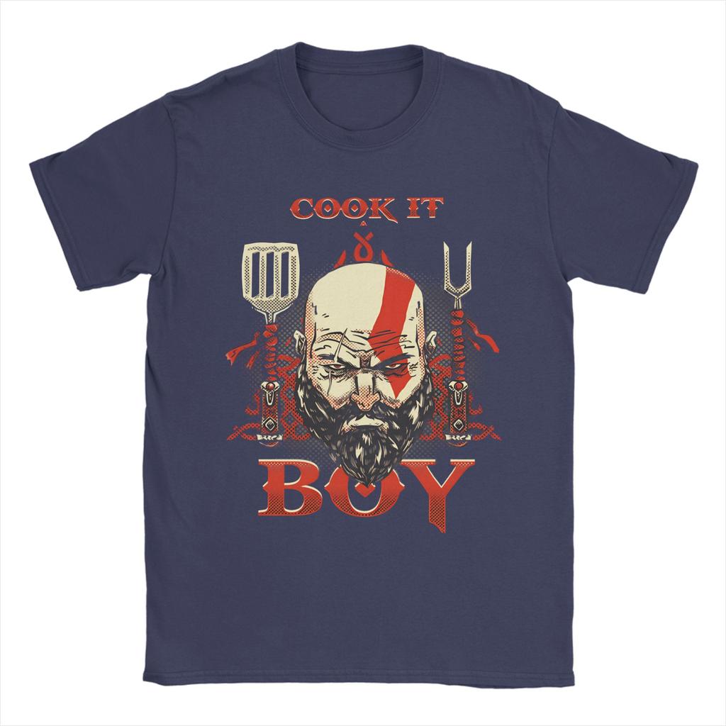 God of Cooking God of War T Shirts Unisexs Pure Cotton Funny TShirts O Neck Tee Shirt Short Sleeve Tops Printed