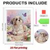 DIY Pup Pearl Diamond Art Painting Kits for Adults and Beginners, Fine View Sparkling Painting Craft Home Wall Decor Handmade Gift