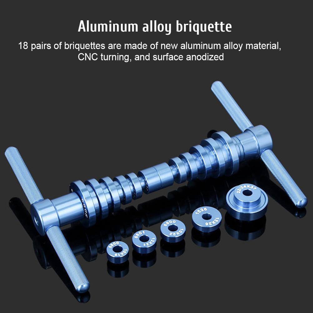 Bike Bearing Press Set Wheel Pivot Point Universal Hub Cycle Bearing Press Soft Tail Frame Set Bike Repair Tools