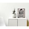 WODMIS pirational Quote Dream Big Little Cowboy Retro Western Cowboy Hat Framed Canvas Wall Art Decor 11×14 inch,Farmhouse Rustic Print Painting
