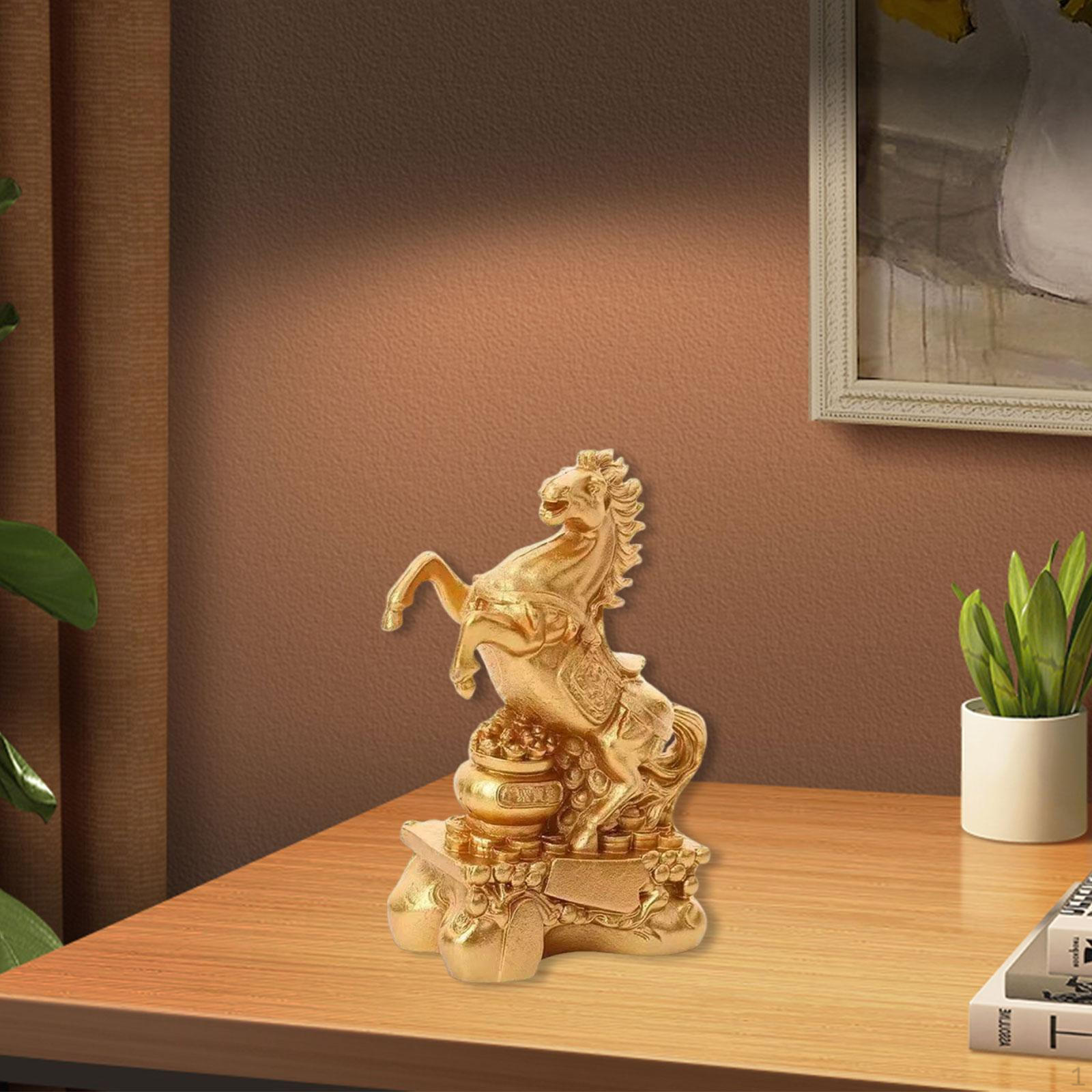 

Horse Statue Creative Sculpture for Bedroom Cabinet Bookshelf