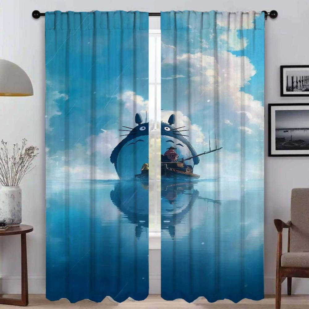 Beauty Scenery Home Interior Curtains 2 Pieces Elegant Room Curtains for Camera Tulle for Bedroom Window Curtain Shades Living