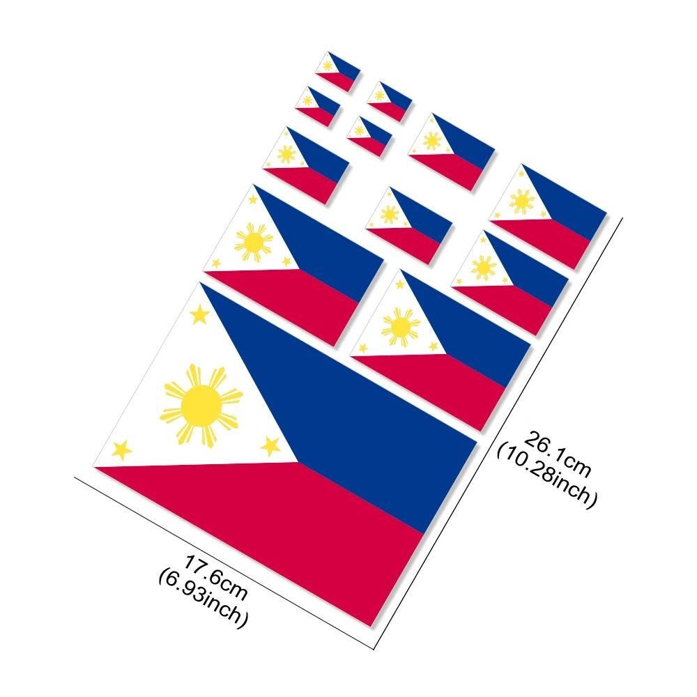 Car Sticker Philippine Flag Window Vinyl Decals Decor Auto Accessories For Toyota Mitsubishi Ford Nissan Suzuki Isuzu Hyundai