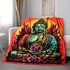 1pz Coperta Buddha Loto, Coperta Leggera in Flanella per Divano, Letto, Viaggio, Campeggio, Soggiorno, Ufficio, Divano, Sedia e Letto