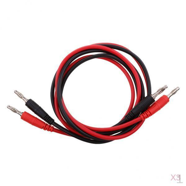 4mm Banana Plug To Cable Test for Electrical Testing, Pack of 6