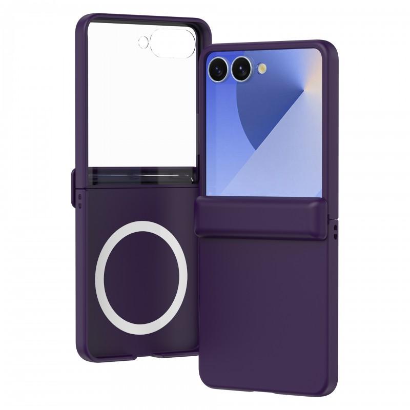 Magnetic Snap Case Galaxy Z Flip 8 7 FE 6 5 PC Hard Shell With Hinge Wireless Charging Compatible Anti-Slip