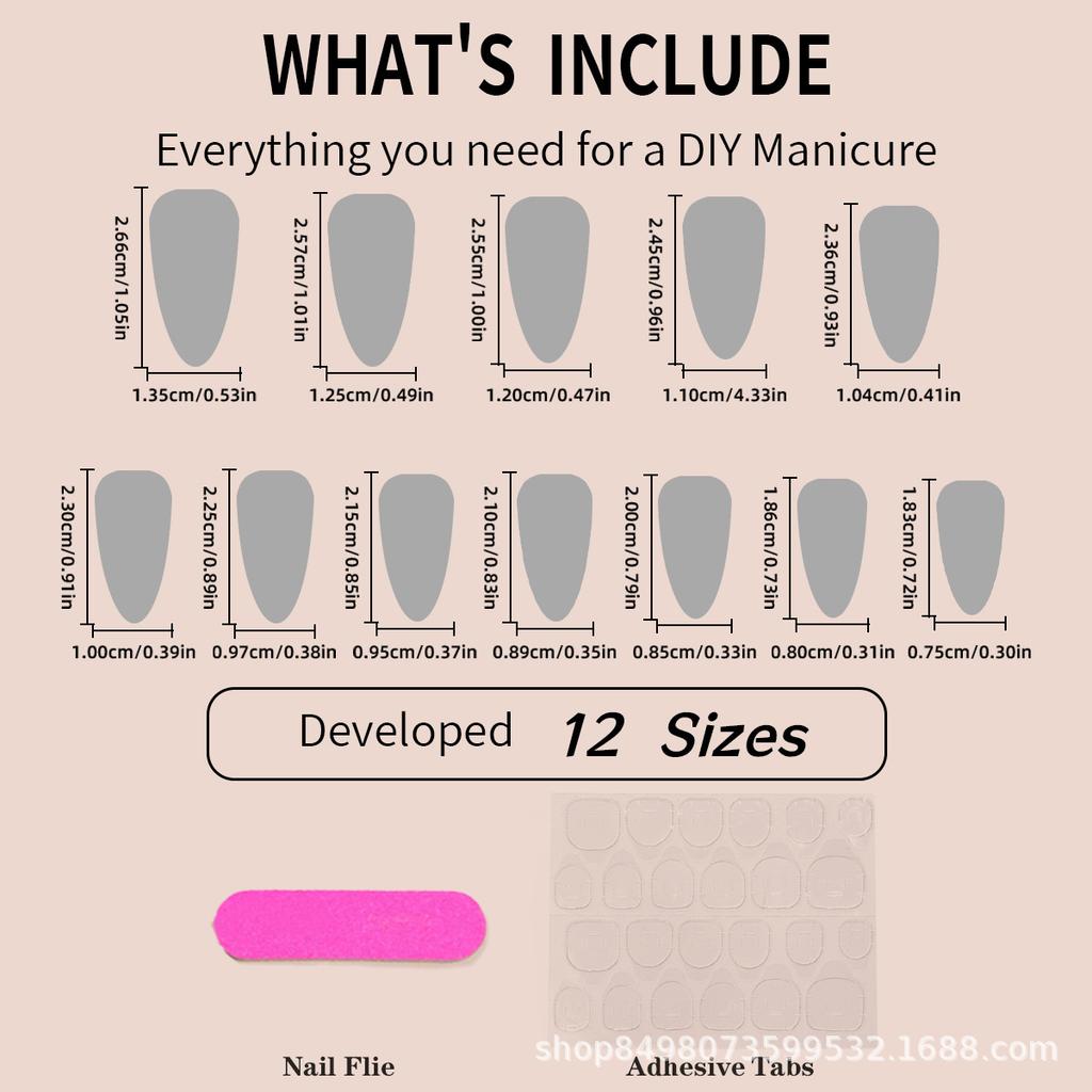 24 Stück tragbare Nägel rosa Nagelstücke mit Perlenbogen Nagelpflaster tragbare Nägel Nägel Nagelstück