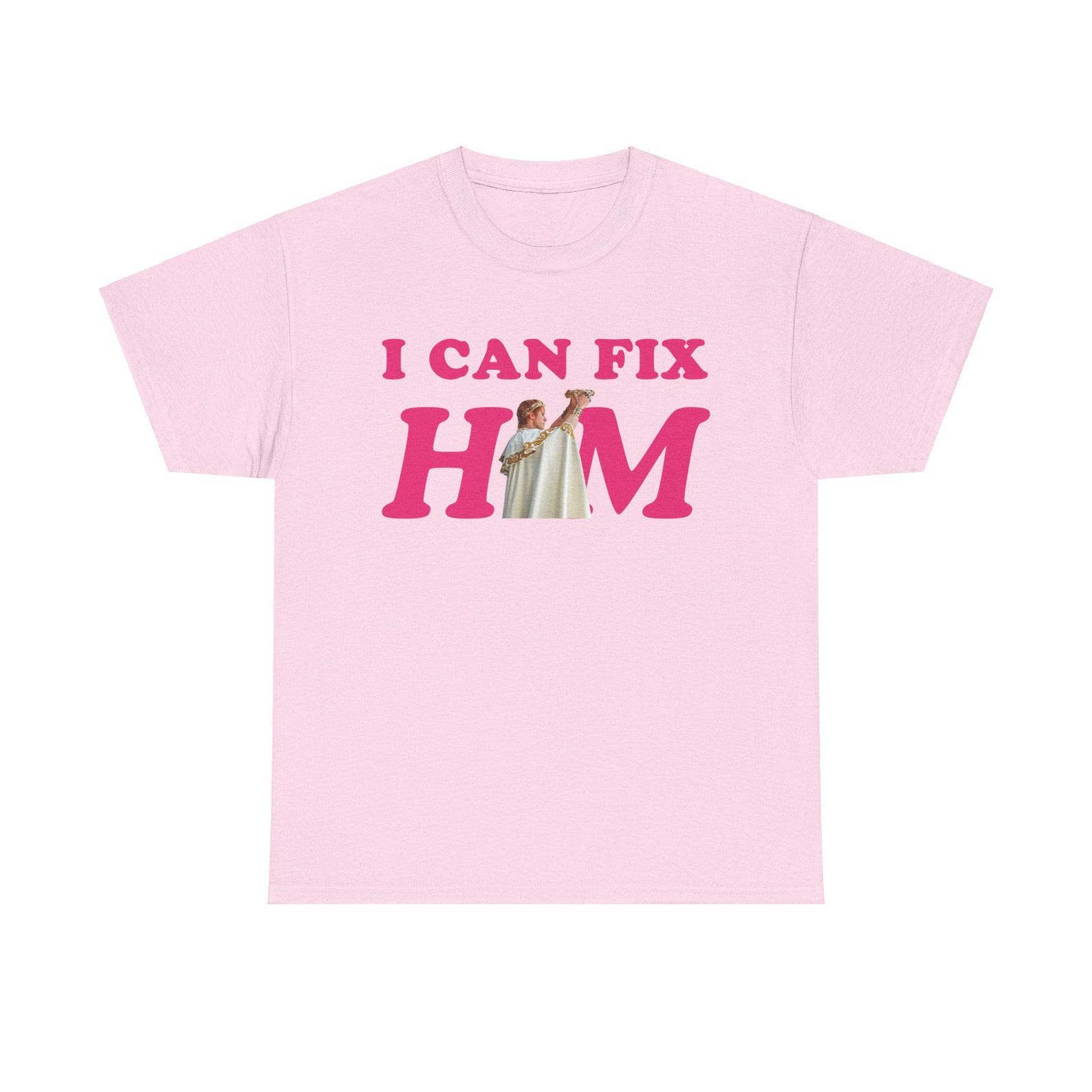 I can fix him Joseph Quinn as Emperor Geta Gladiator 2 pink shirt M