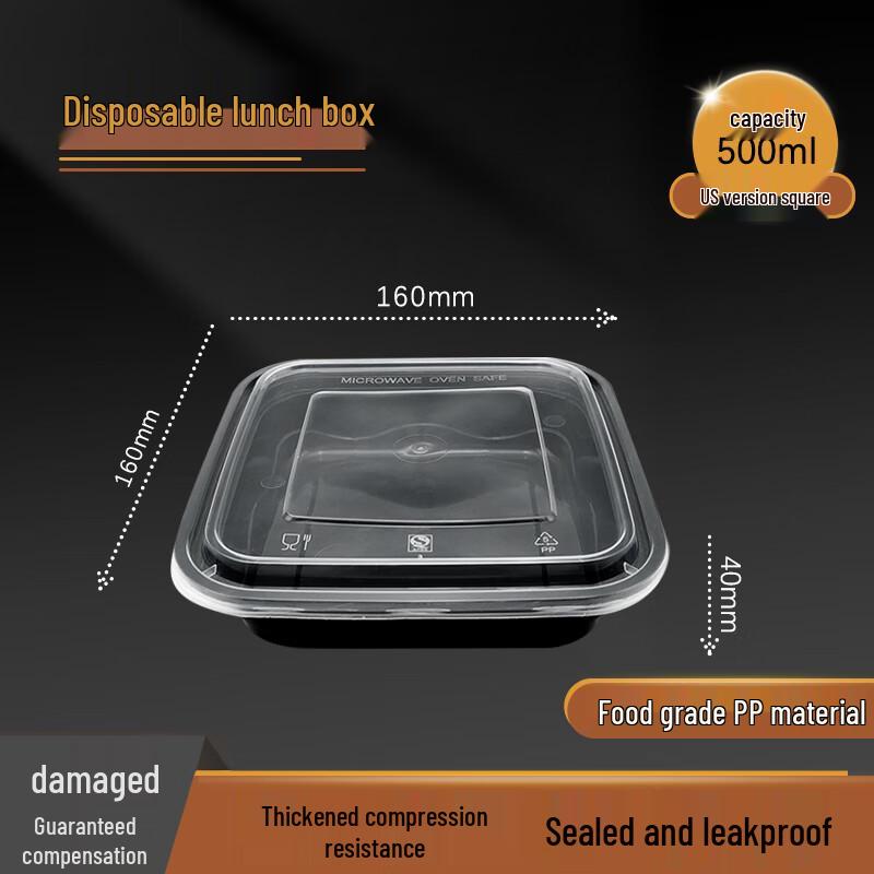 Disposable Square Takeaway Meal Box