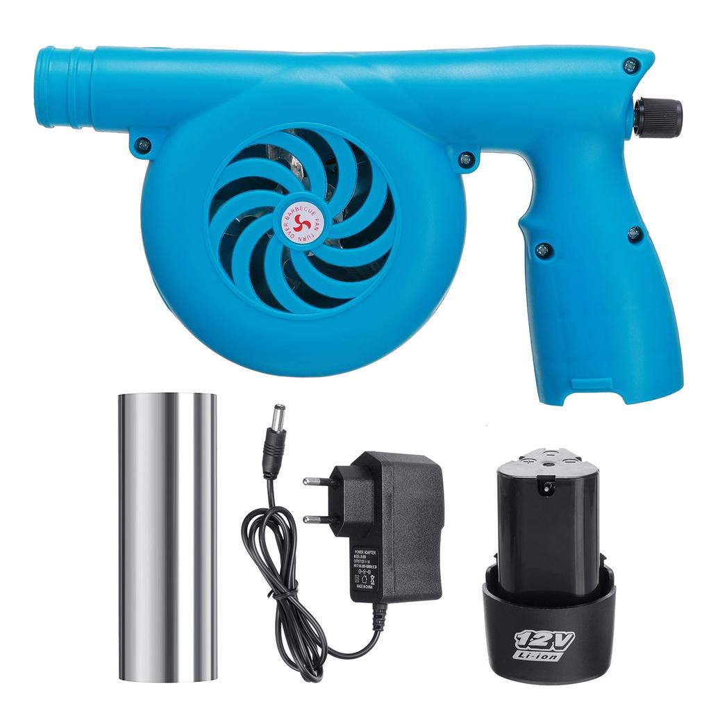 Ventilatore elettrico per barbecue all'aperto Ventilatore per barbecue portatile senza fili Grill a soffietto antincendio Strumenti per campeggio da picnic con batteria al litio