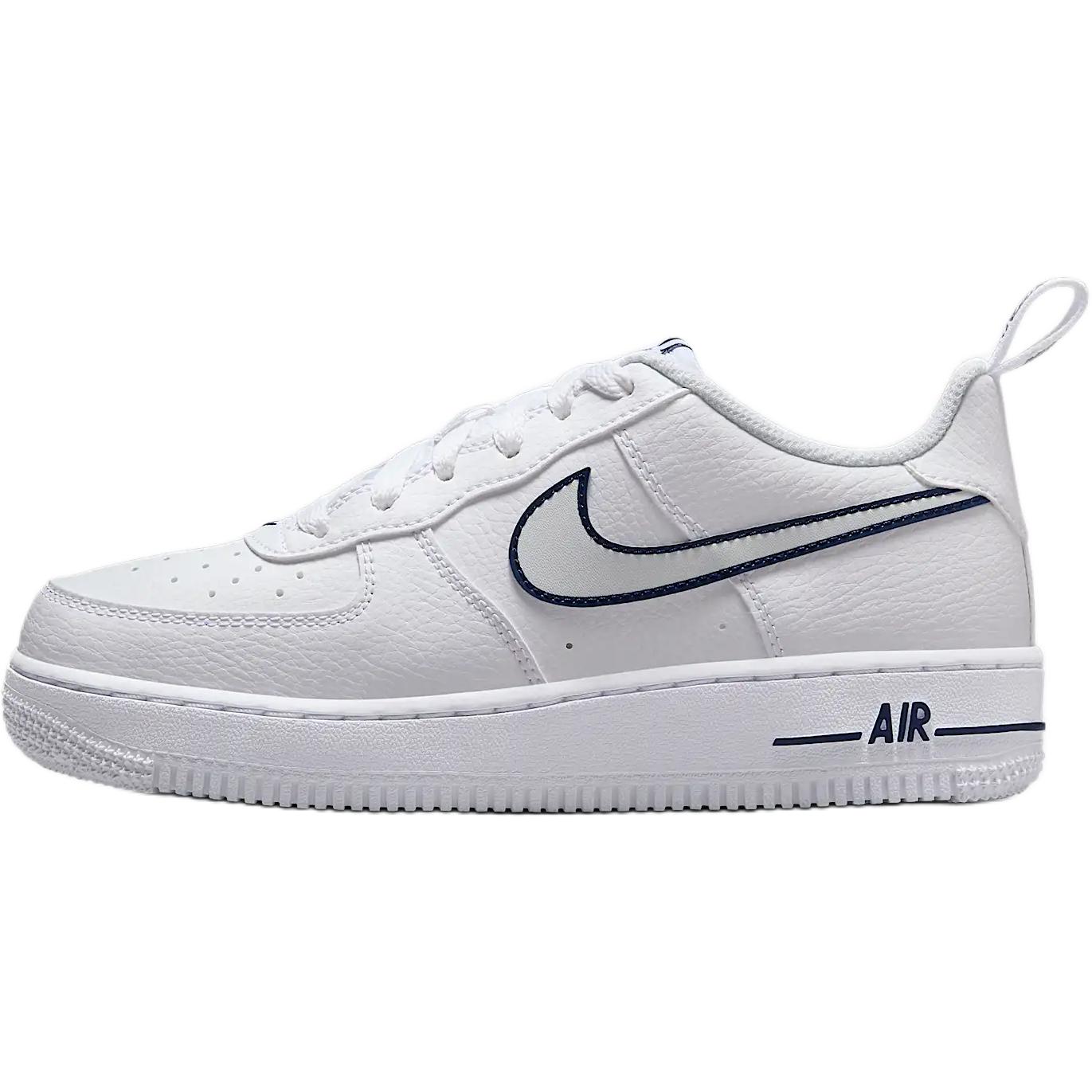

New Nike Air Force 1 Lv8 Abrasion Resistant Low Top Kids Lifestyle Shoes White Kids IB2883-100 38