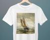 Running for an Anchorage, Henry Chase, Unisex T-Shirt, Art T-Shirt, Seascape, Gift for Her, Gift for Him, Art Lover Gift