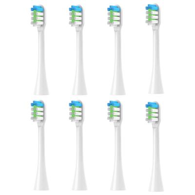 FitMount Panasonic Doltz Kompatibles Elektrisches Zahnbürsten-Ersatzbürsten-Set, Plaque-Entfernung, Standardgröße, Weiche, Ultrafeine Borsten, 8er-Pack, Weiß
