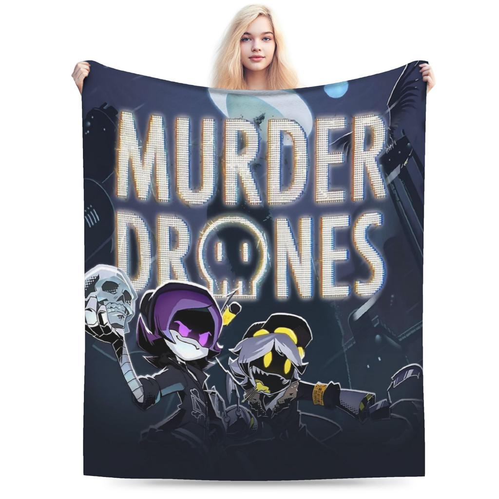 Murder Drones Throw Blanket for Couch Cool Doorman Soft Cozy Plush Blanket 50x60 Inches Multi-size Bedspreads for All Seasons