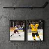 Pack of 2 Hockey Stick Mounts with Protective Cushions Acrylic Construction Adjustable Designs Easy Installation Setups