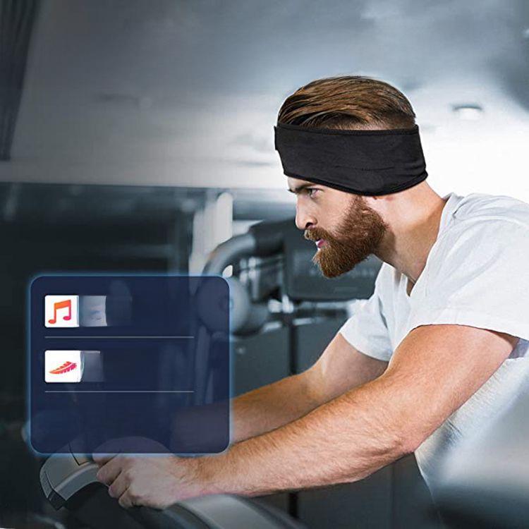 Wireless Bluetooth 5.0 Sports Headband: Music & Call Sleep Mask