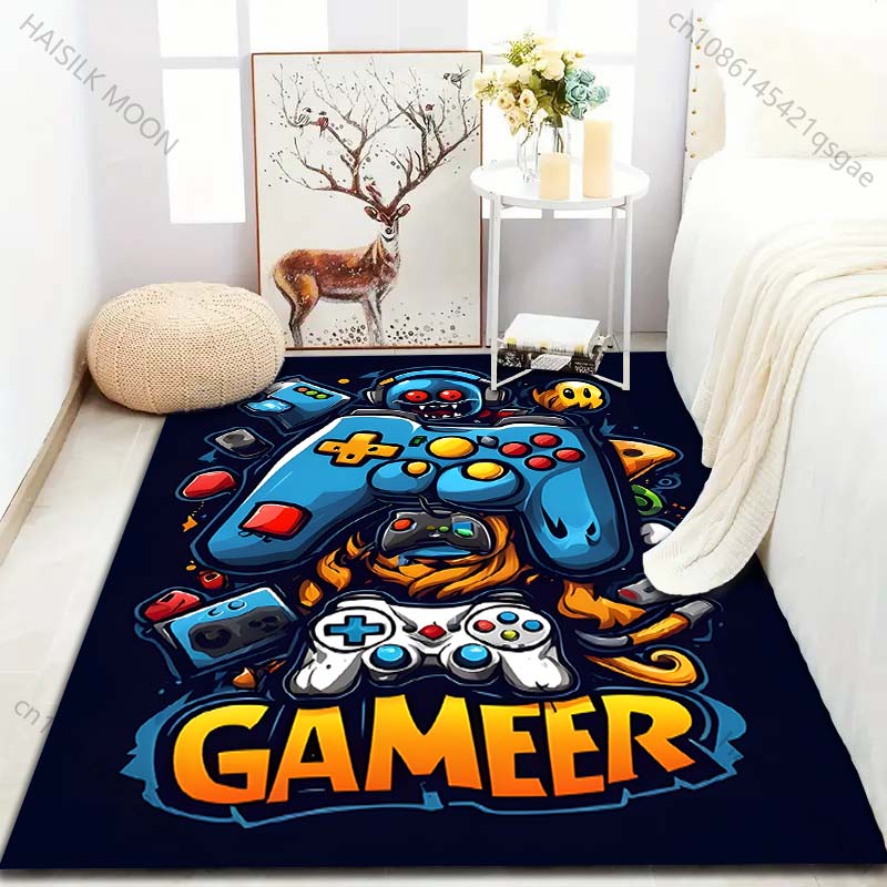 

15 Sizes Game Controllers Gamer Carpet for Living Room Home Decor Non-slip Floor Mat for Boys Room Modern Rug Washable Rugs 120*160cm