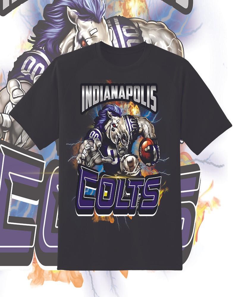 

Indianapolis Colts Attack Shirt Sizes!! Youth-6XL Unisex T-Shirt L