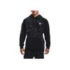 Under Armour Rival Camo Script Fleece Hoodie Men Hoodies Black 1366308-001