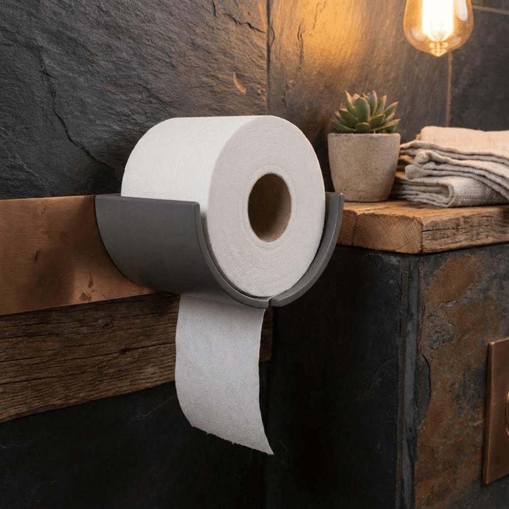 Convenient Roll Paper Holder Space-Saving Bathroom Storage Container Hotels