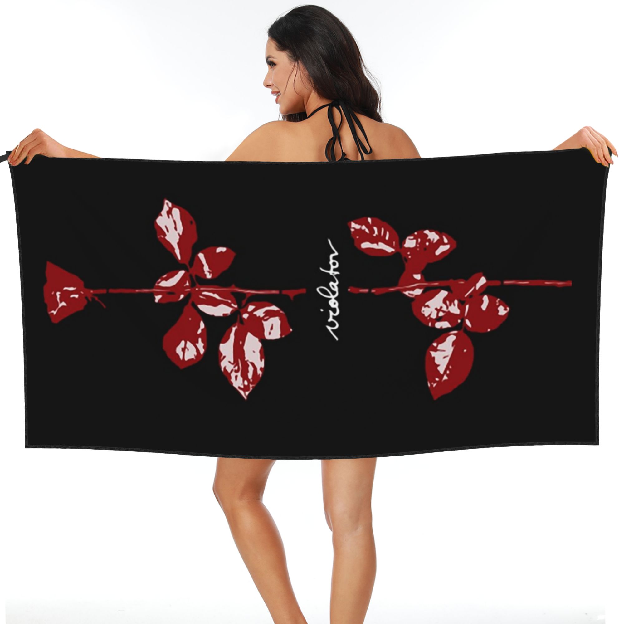 

Depeche Cool Mode Music Violator Beach Towel Soft Microfiber Quick Dry Absorbent Quick Towels For Bath W40*H60(CM)