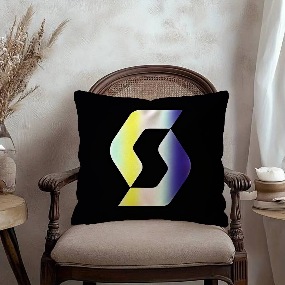 SScott Bike logo Personalized Pillow Dust Cover Bedroom Kids Party Decoration Pillowcase Birthday Children Gift