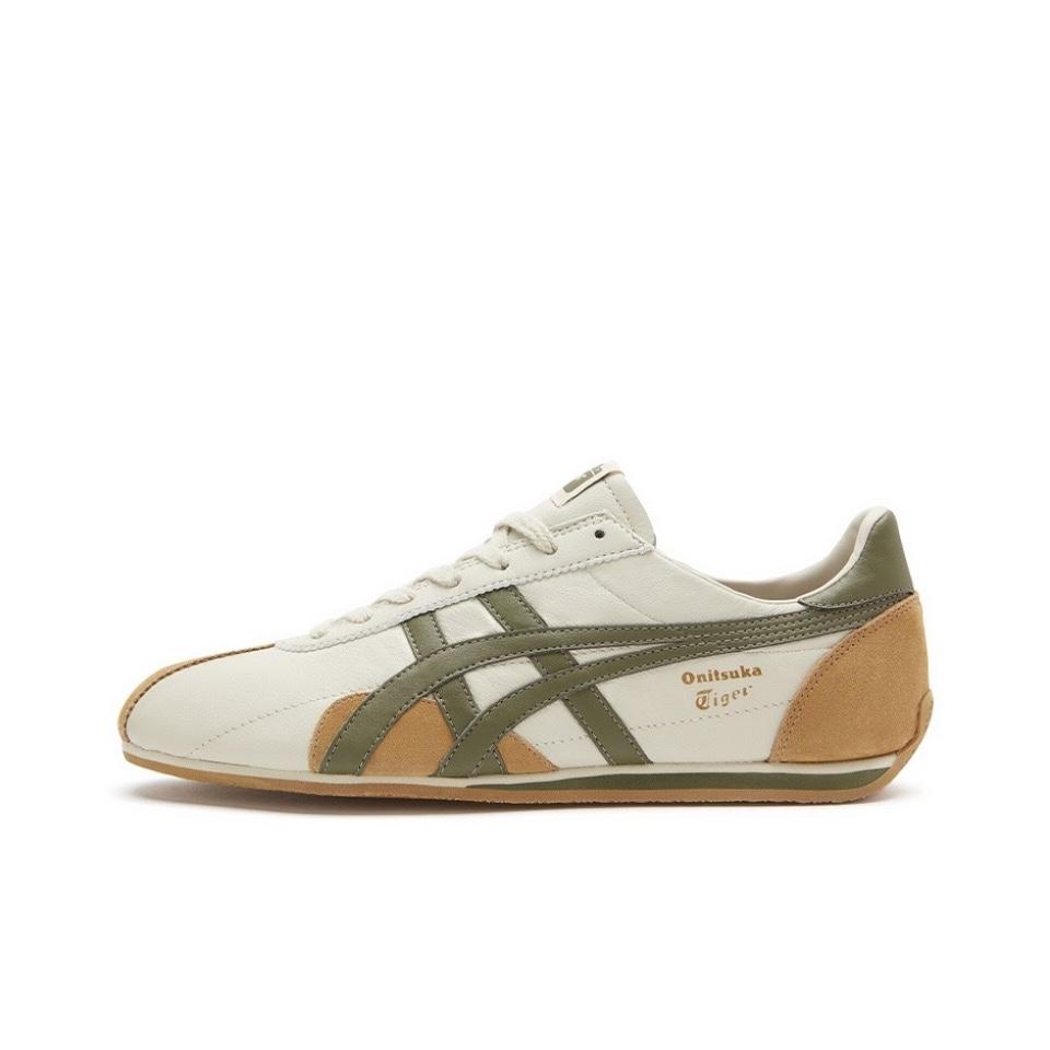 ONITSUKA TIGER Runspark Non Slip Lightweight Low Top Running Shoes Unisex Beige Brown 1183B480-200(Team293-)
