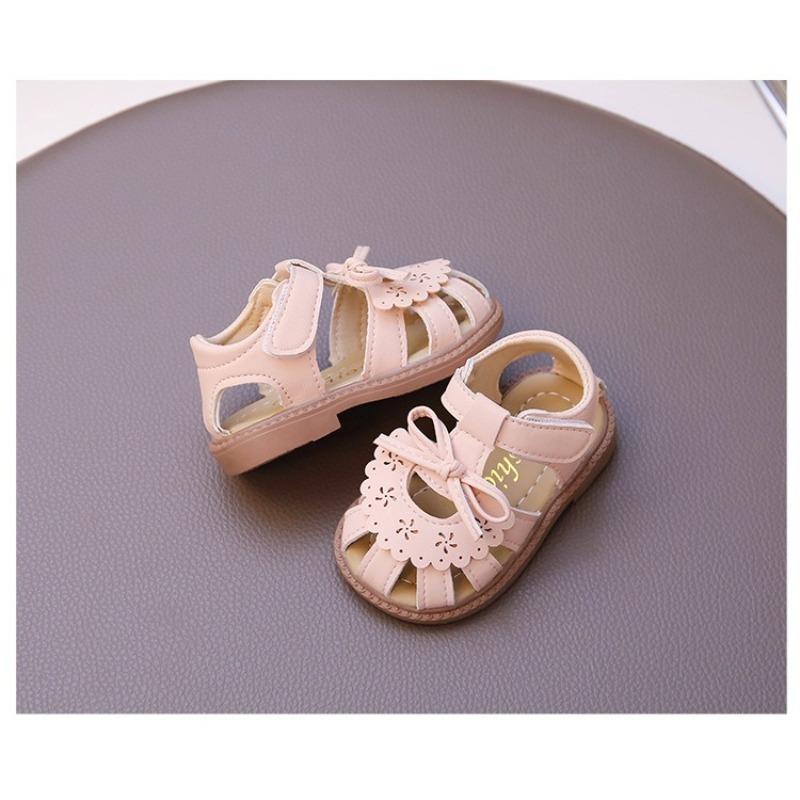Girls' Princess Hollow-Out First Walkers Anti-Kick Baby Sandals for Toddlers Beach Shoes Girl's Dress Shoes