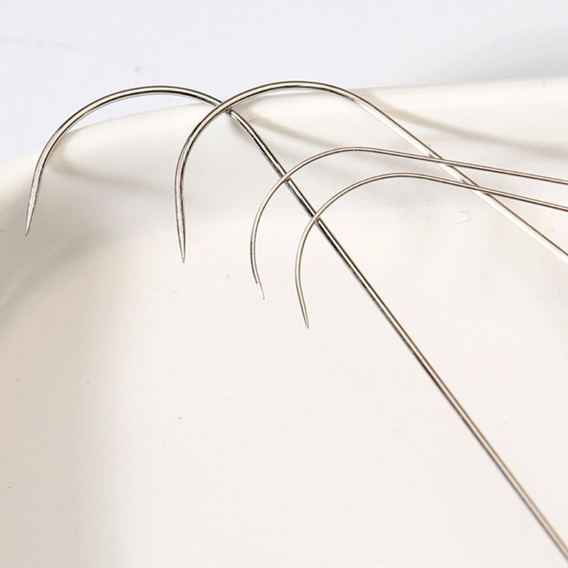 Versatile 10 Piece Alloy Beading Needle Extra Large Eye Holes For Smooth Threading Multiple Bead Types Compatibility