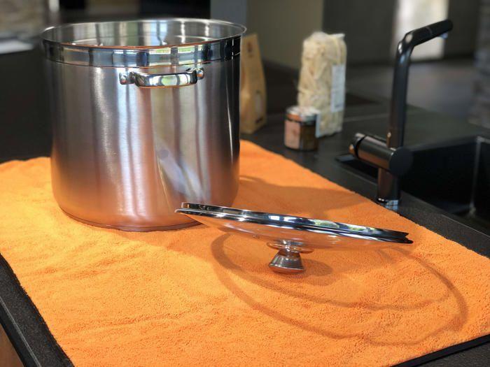 Essuie-main - glart - h44wg - microfibre absorbante - 60x90 cm - orange - 1 pièce