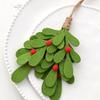Non-woven Christmas Leaf Branch Pendant Lightweight Xmas Tree Hanging Ornament  Holiday Party