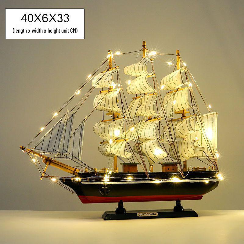 Oturma Odası veya Açılış Töreni İçin Mezuniyet Sezonu Ahşap Yelkenli Süsü