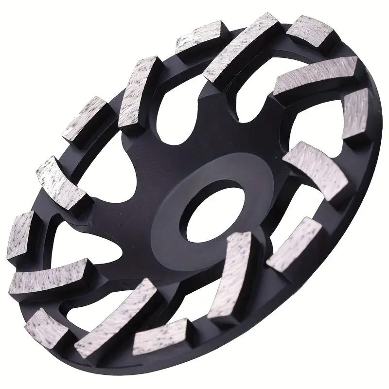 5 Inch Concrete Grinding Wheels 7/8 Inch Arbor Grinding Cup Wheel with Diamond Segments for Paint Epoxy Coating Removal, Black