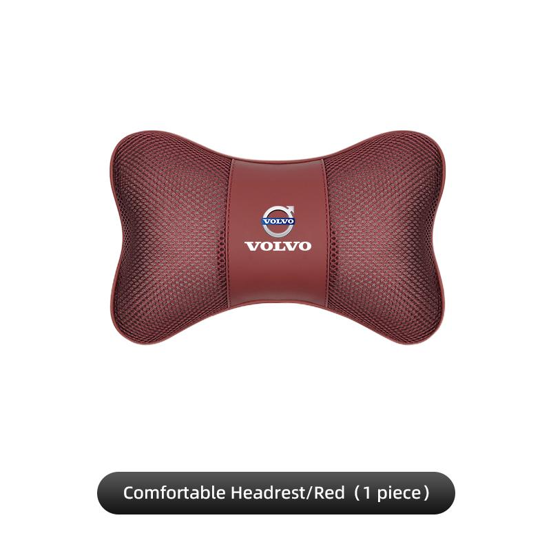 Car Seat Headrest Ice Silk Neck Pillow For Volvo XC60 V60 XC40 XC90 S60 C30 V70 AWD S90 Car Interior Removable Washable Headrest