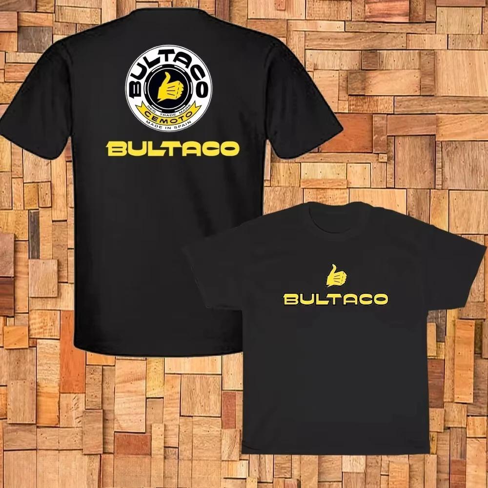 

2025 Уличная Классика Мужская Женская Летняя Футболка Высокого Качества Bultaco Cemoto Мотоциклетный Принт Футболка Унисекс Модная Футболка с Круглым Вырезом 2XL