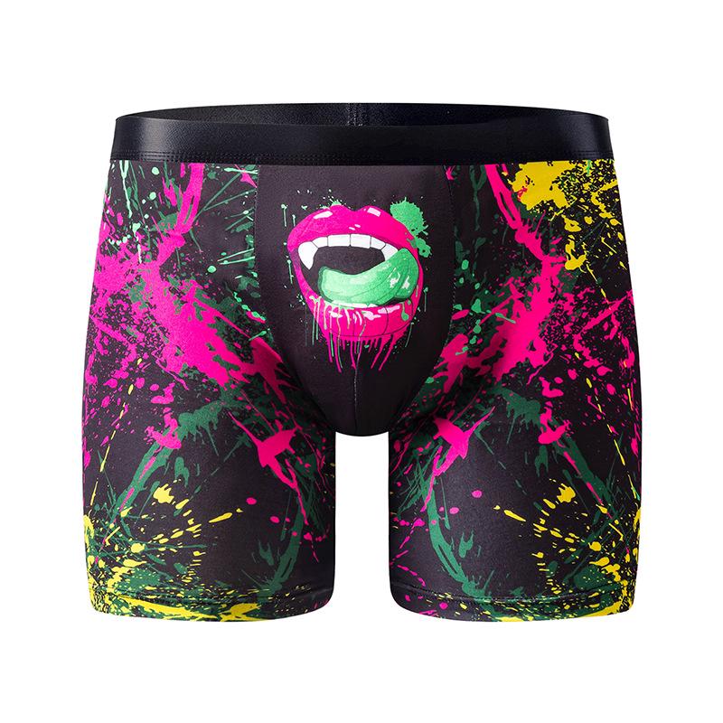 European & American Trendy Men s Boxer Briefs - Soft, Comfortable, Four-Corner Design with Digital Prints, 2025 Collection. XXL (EU)