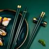5/6/8Pair High Temperature Resistant Household One Person One Chopstick Meal Sharing Alloy Chopsticks